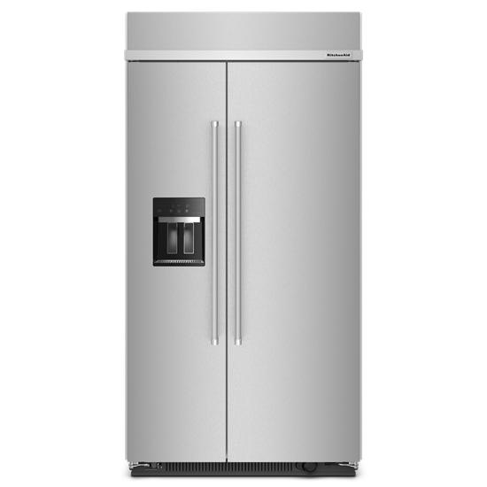 KitchenAid® 25.1 Cu. Ft. Stainless Steel with PrintShield™ Finish Counter  Depth Side-by-Side Refrigerator, MJB Home Center