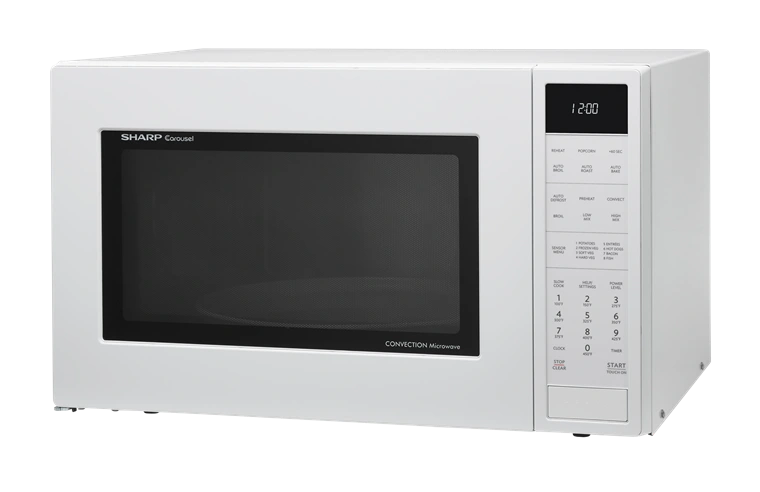 SMC1585BW 1.5 Cu Ft White Convection Microwave - Sharp