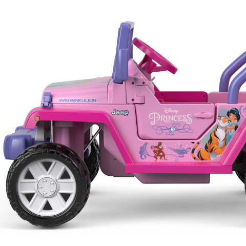 Power Wheels Disney Princess Jeep Wrangler Battery Powered Ride-On Vehicle  with Sounds 