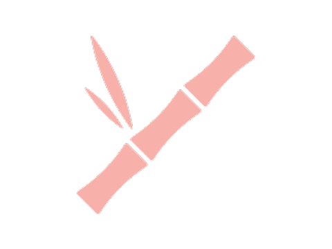 Bamboo shoot icon in pink.
