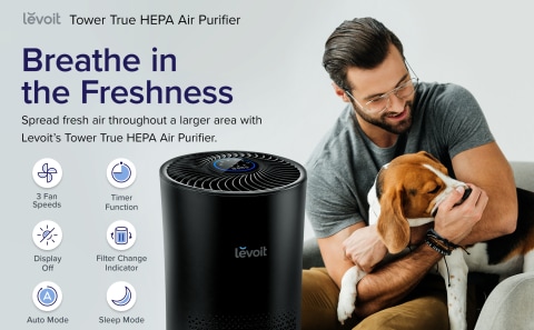 Levoit tower true hepa air deals purifier