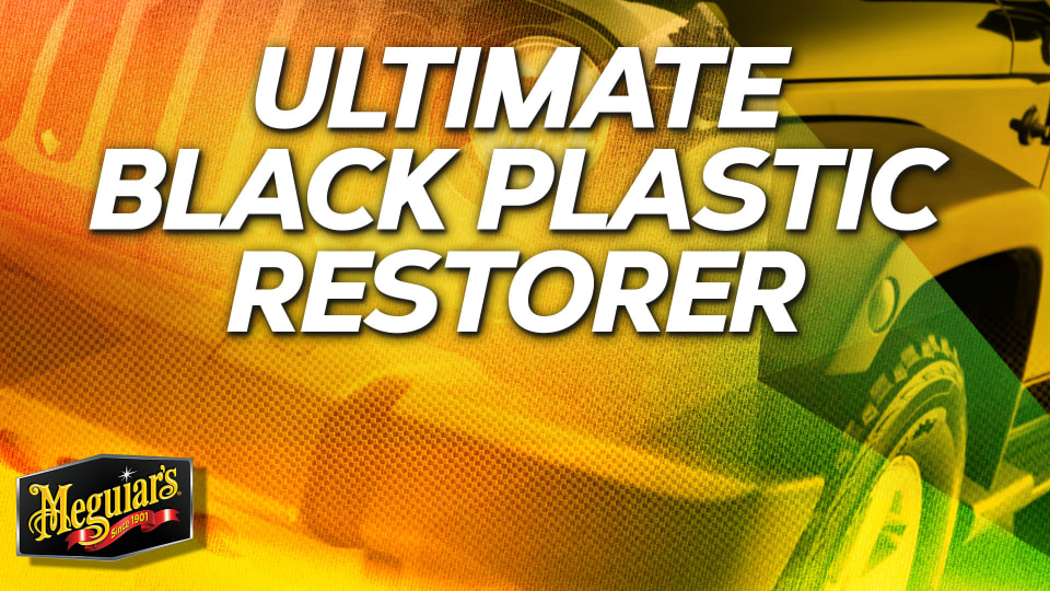  Meguiar's Ultimate Black Plastic Restorer - Restores Black  Plastic & Faded Trim Pieces While Adding Durability & UV Protection - 12 Oz  : Automotive