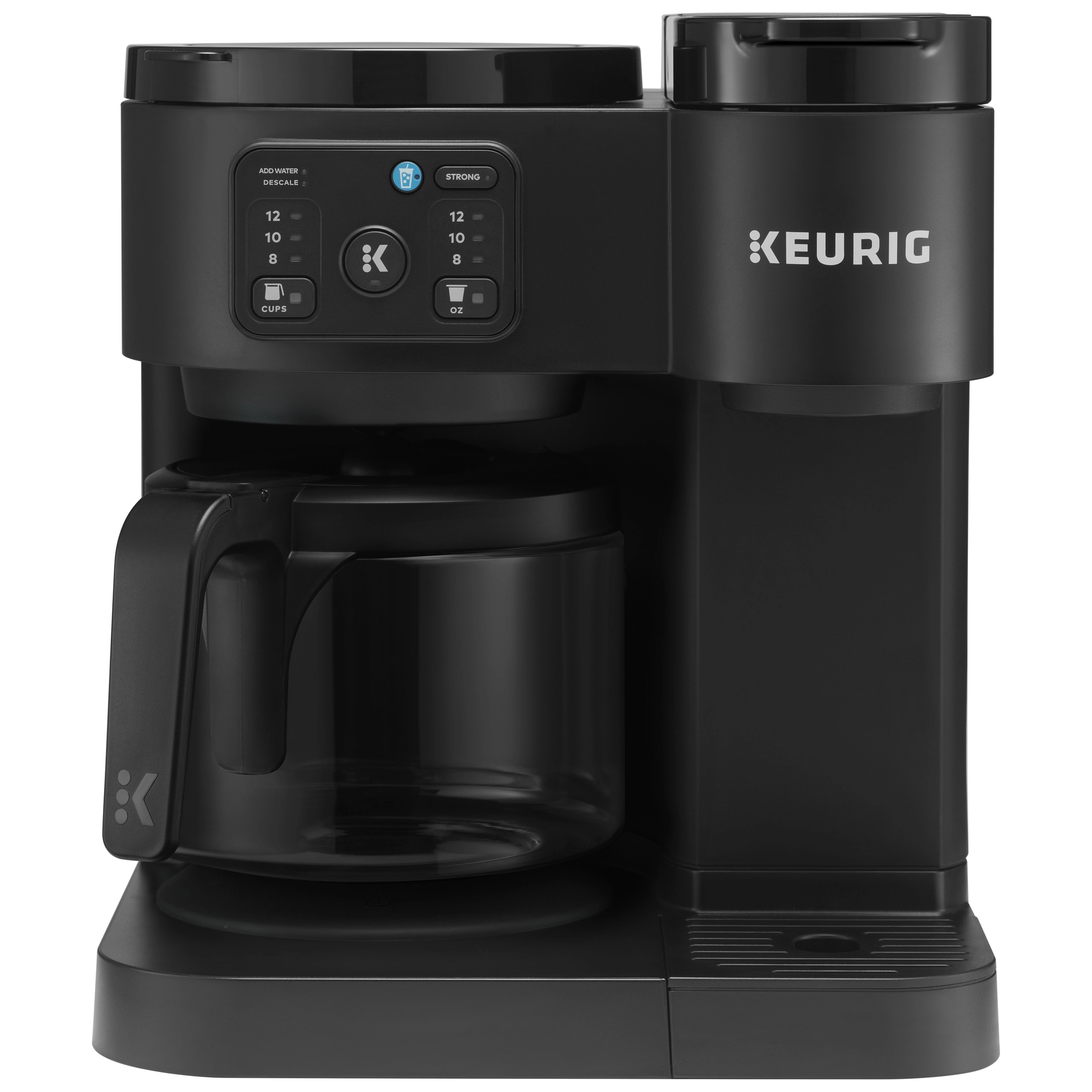 Keurig K Duo Essentials Hot Iced Single Serve K Cup Pod Coffee Maker Carafe Black Walmart