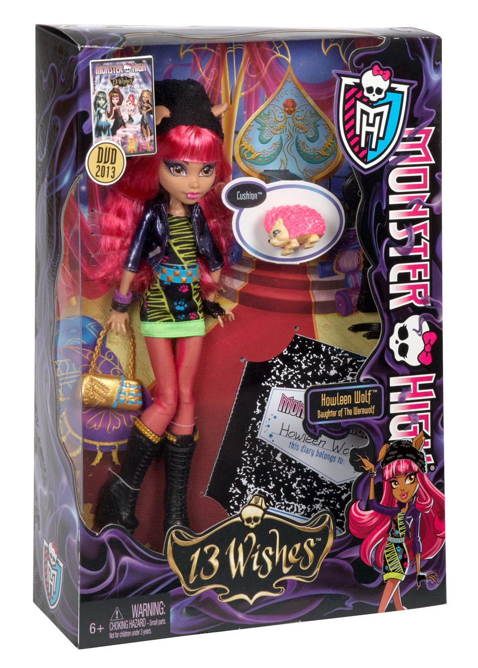 Original Monster High School Collection Doll Action Figure Collector's Gift  Model Doll Howleen Wolf、Sirena Von Boo、13 Wishes