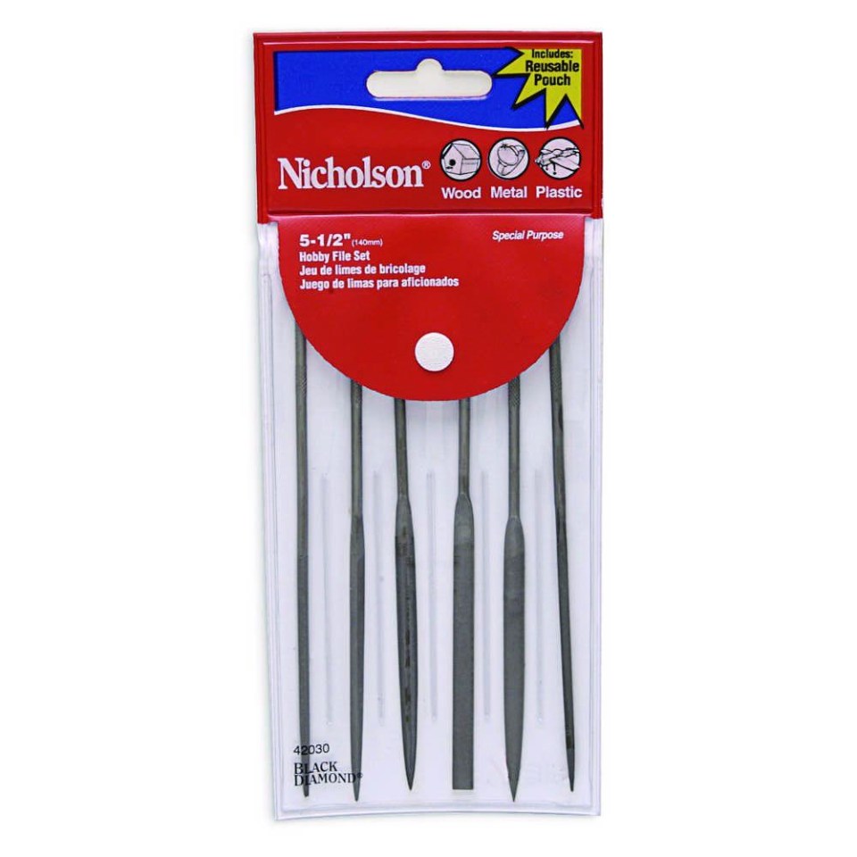 Metal File Set Nicholson File Set,5Pc,W/Ergonomic Hndl,Pouched (1... Metal File Set Nicholson File Set,5Pc,W/Ergonomic Hndl,Pouched (1...