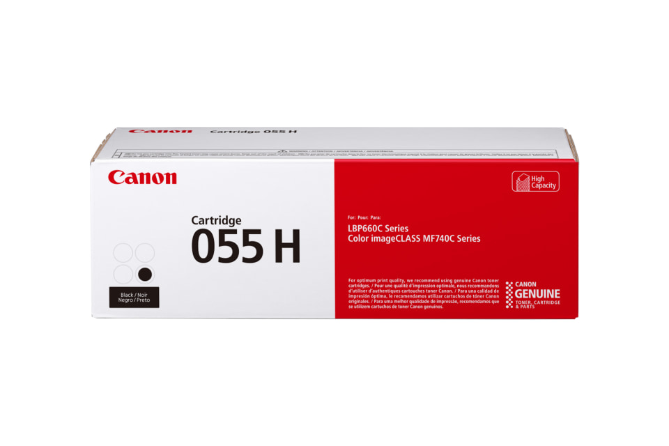 Canon 055 Original High Yield Laser Toner Cartridge - Black - 1