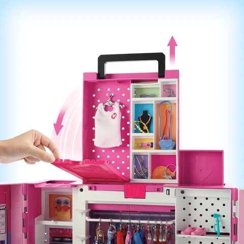 Barbie car and closet set online