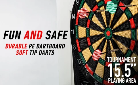 Sisal Dartboard Franklin Sports Bristle Dartboard With Wood