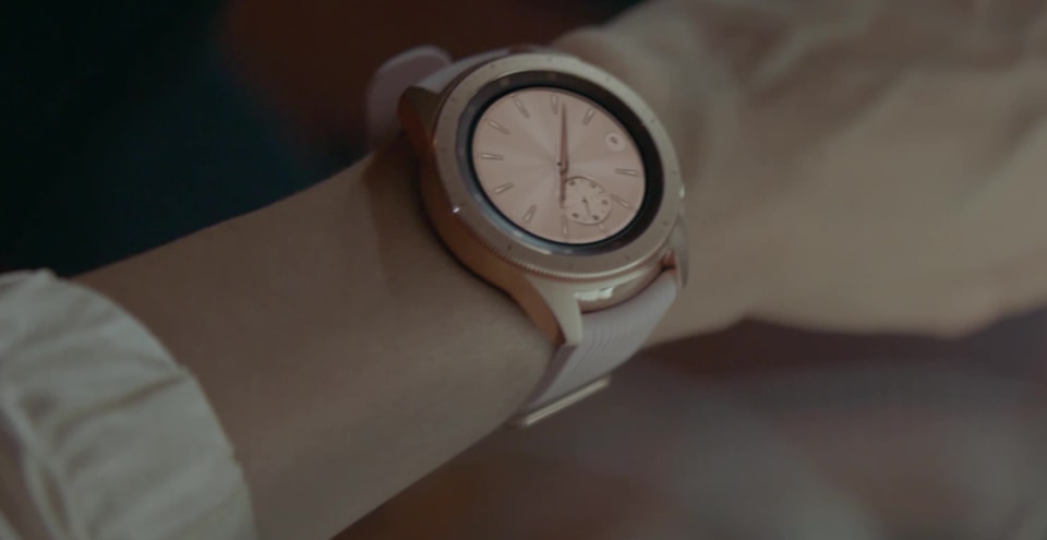 SAMSUNG Galaxy Watch - Bluetooth Smart Watch (42 mm) - Rose Gold - SM-R810NZDAXAR - image 2 of 15