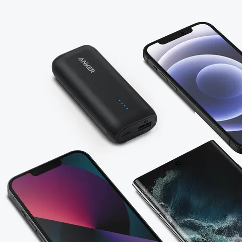 Anker 5000mAh Power Bank PowerCore - Black - Micro Center