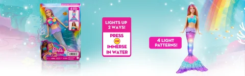 Barbie Dreamtopia Twinkle Lights Mermaid Doll Mattel