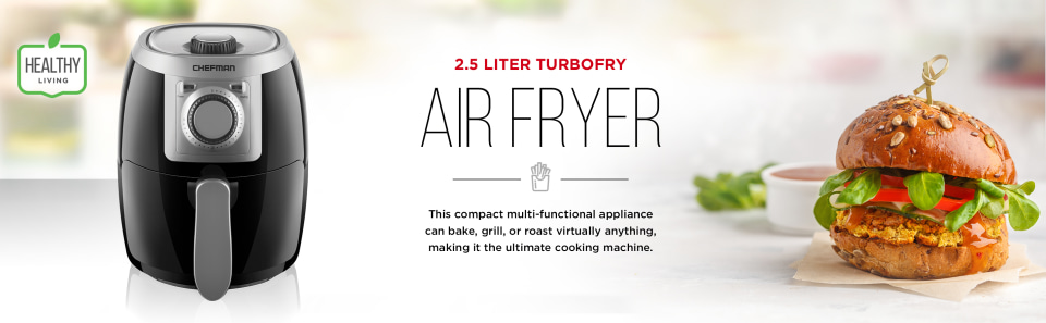 Best Buy: Chefman 2.5L Analog Air Fryer Black RJ38
