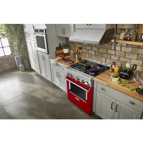 KITCHENAID(R) 30'' Smart Commercial-Style Gas Range - KFGC500JPA