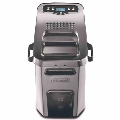 新品！ DeLonghi 電気フライヤー ステンレス De'Longhi Livenza 4-Quart Dual Zone Deep Fryer D44528DZ at