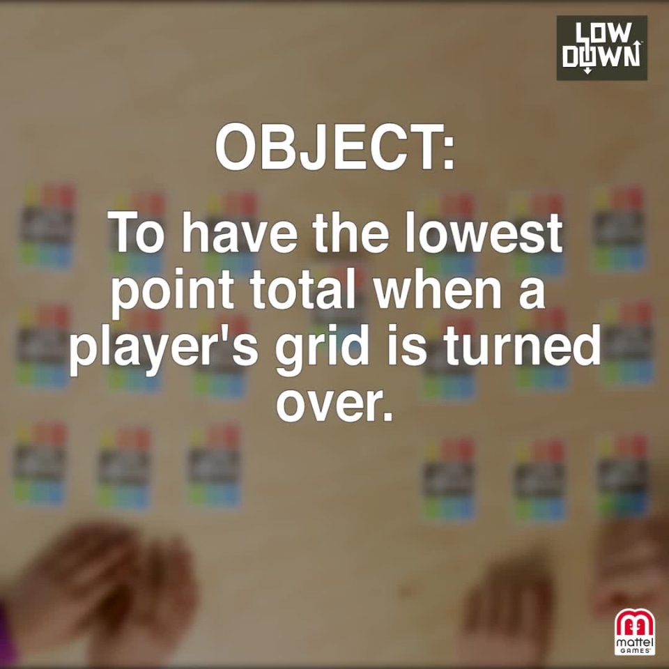 Lowdown Card Game Lowest Score Wins!