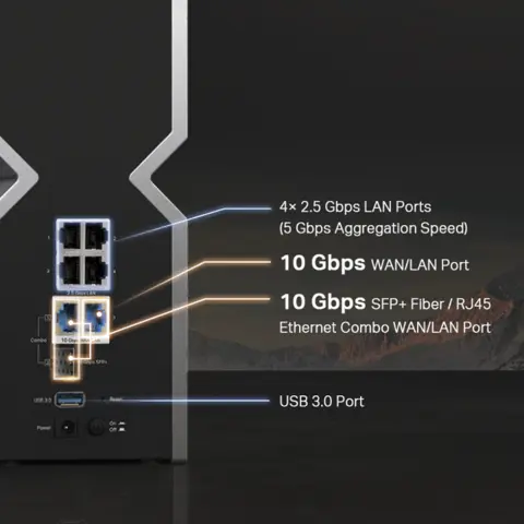 TP-LINK Archer BE800 - BE19000 WiFi 7 Tri-Band Gigabit Wireless TP-LINK Archer BE800 - BE19000 WiFi 7 Tri-Band Gigabit Wireless