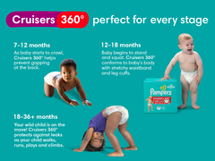 Pampers Cruisers Stay-Put Fit Diapers (Sizes:3-7) - Sam's Club