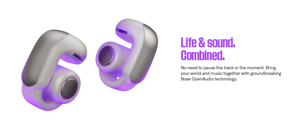 Bose Ultra Open Earbuds, Wireless Bluetooth Open-Ear Earbuds, IPX4