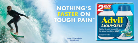 Advil Liquid-Gels: Nothing's Faster on Tough Pain