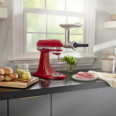 KitchenAid Stand Mixer Meat Processor Food Grinder Attachment White KSMFGA Walmart