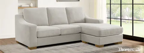Beautiful room scene image with the Thomasville Dillard with reversible chaise