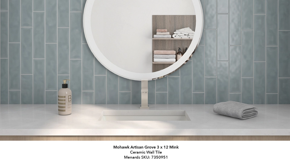 Mohawk® Urban Terrain Gray 12 x 12 Glazed Ceramic Brick Joint Mosaic Tile Mohawk® Urban Terrain Gray 12 x 12 Glazed Ceramic Brick Joint Mosaic Tile