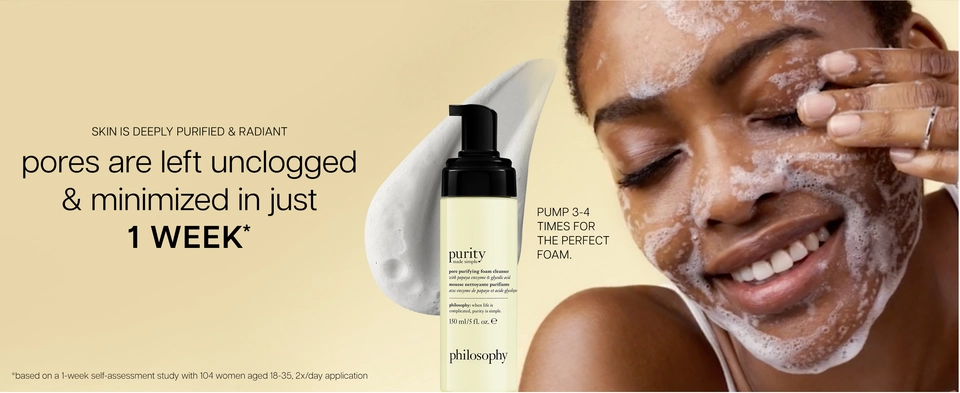 pores are left unclogged &amp; minimized in just 1 week*