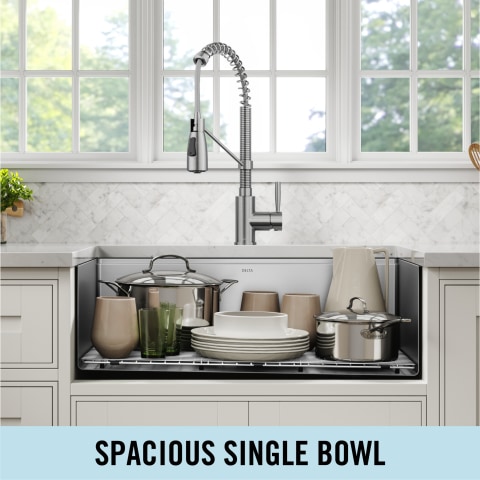 Spacious Low-Maintenance Sink