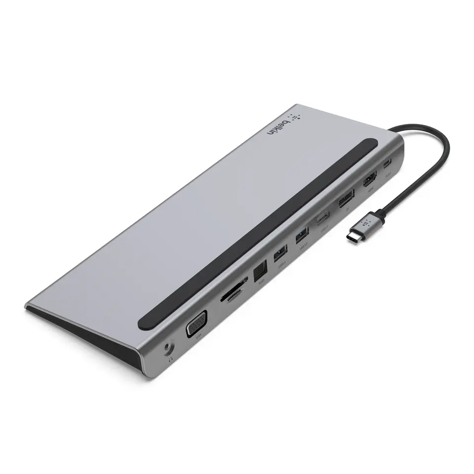 Belkin USB C Hub, 11-in-1 Multi-Port Laptop Dock with 4K HDMI, DP, VGA, USB C Docking Station with 100W Power Delivery, USB A, Gigabit Ethernet, SD, Belkin USB C Hub, 11-in-1 Multi-Port Laptop Dock with 4K HDMI, DP, VGA, USB C Docking Station with 100W Power Delivery, USB A, Gigabit Ethernet, SD,