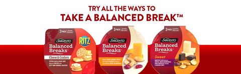 Sargento® Balanced Breaks® Cheese & Crackers, Pepper Jack & Colby-Jack  Natural Cheeses and RITZ® Mini Original Crackers Snack Kit, 3-Pack 