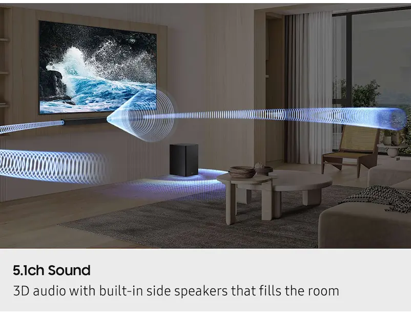Samsung B series HW B750F 5.1 Ch DTS Virtual:X Soundbar with