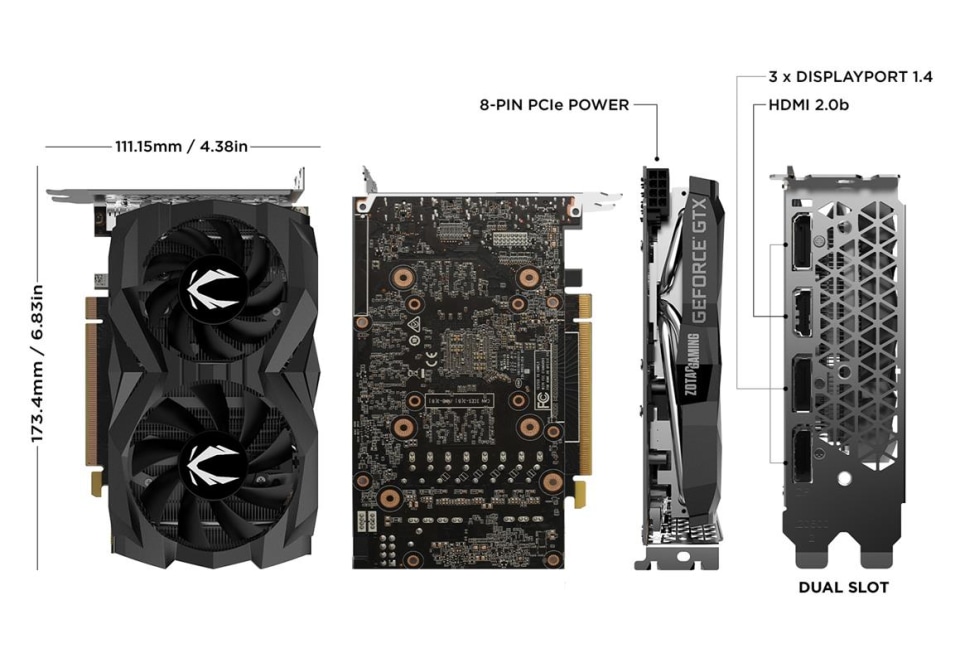 ZOTAC GAMING GeForce GTX 1660 SUPER 6GB GDDR6 192-bit Gaming