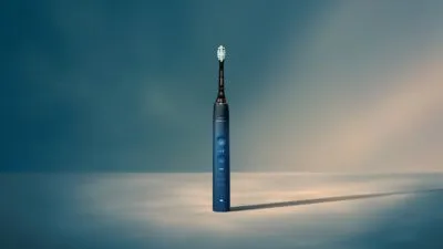 Philips Sonicare 9000 Toothbrush, Blue Black, Rechargeable, HX9911