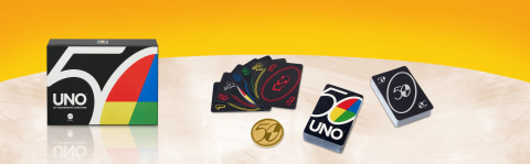 Jogo De Cartas Uno, Mattel, 50th Premium, Non-Us, GXJ94, Multicor