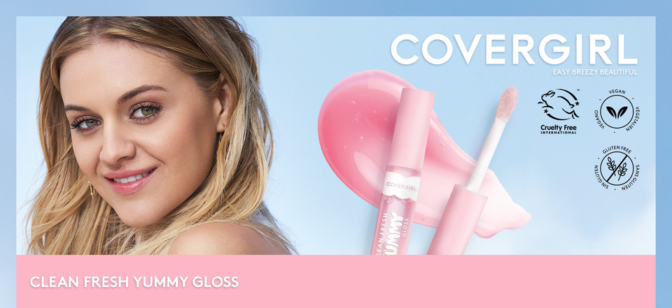 COVERGIRL Clean Fresh Yummy Gloss Daylight Collection, Hydrating, Glossy  Shine, Vegan Formula, Daylight Pink 50, 0.33oz