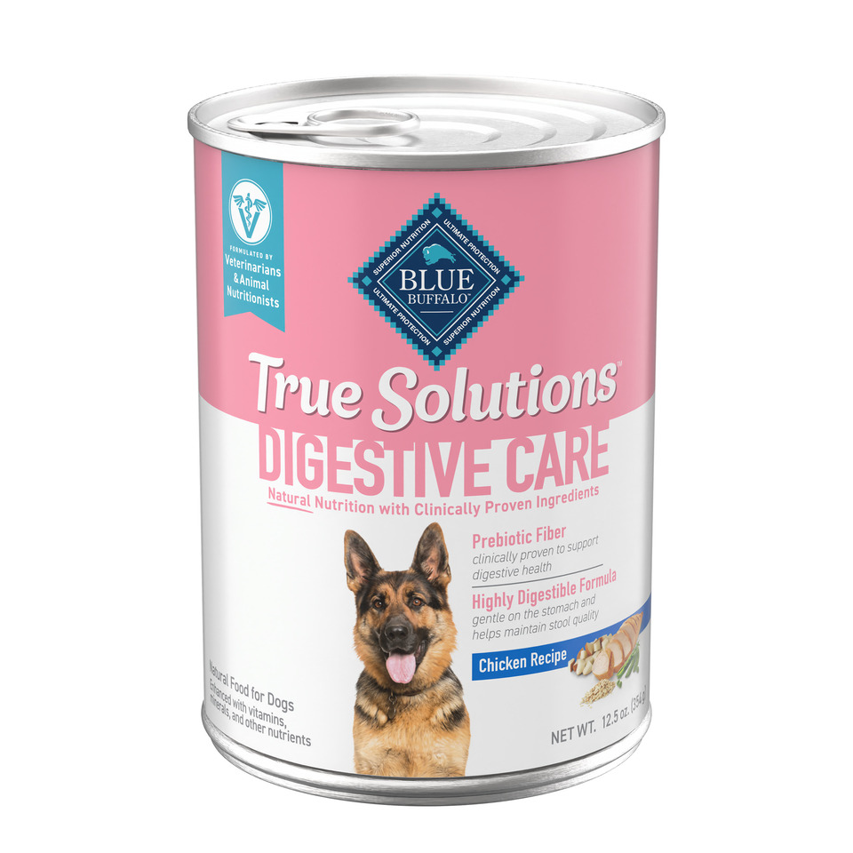 thumbnail video image 2 of Blue Buffalo True Solutions Digestive Care Wet Dog Food, 12.5-oz. Can, 2 of 12