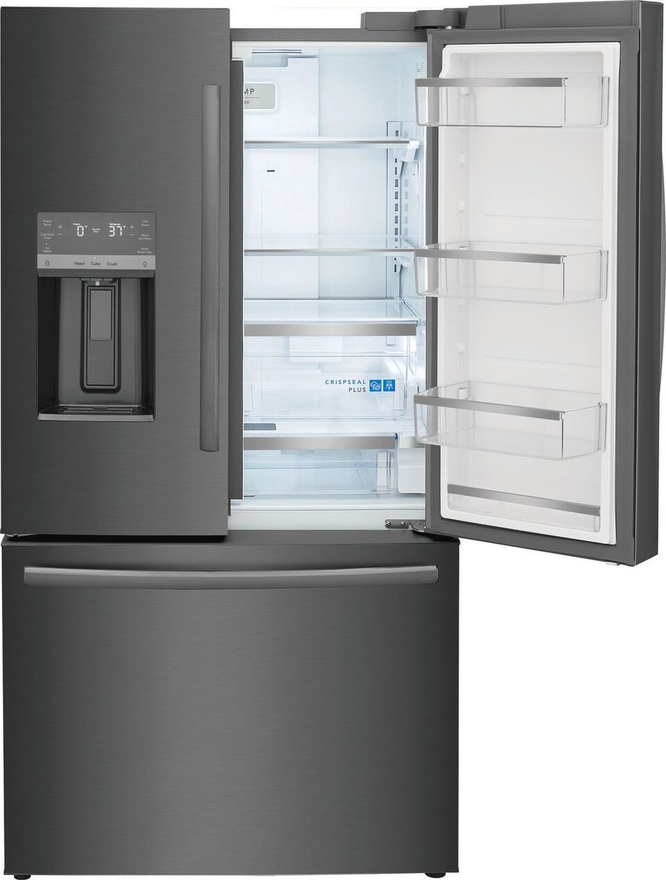 frigidaire black stainless counter depth refrigerator