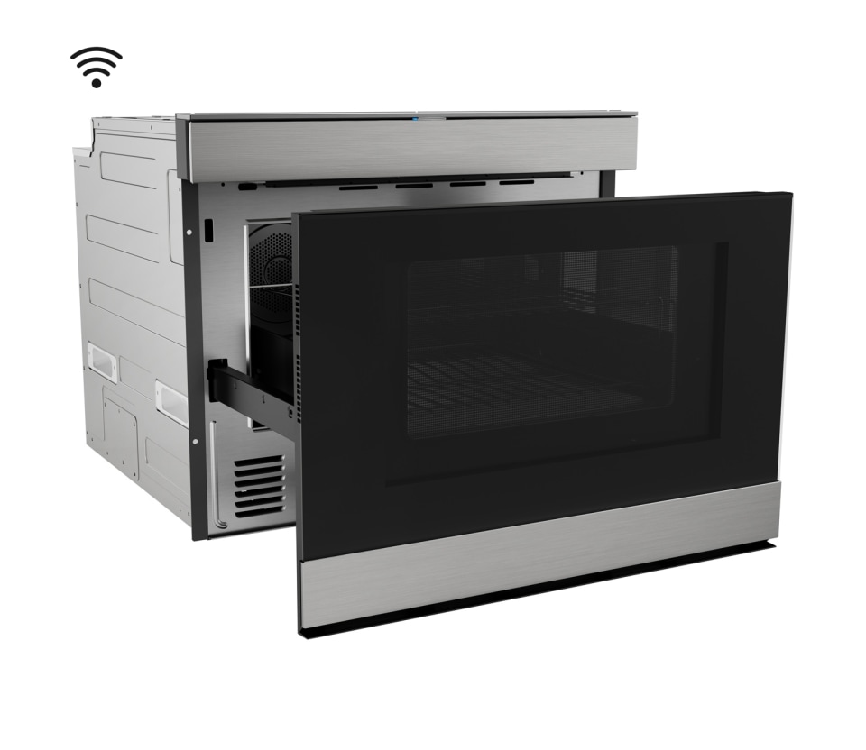 All Microwaves - Package Sharp 24 1.2 Cu. Ft. Built-in Microwave Drawer  Stainless Steel and 24 Built-In Induction Cooktop Side Accessories  Included - Best Buy