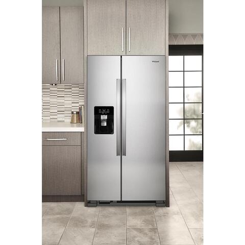 whirlpool 21.4 cu ft side by side refrigerator