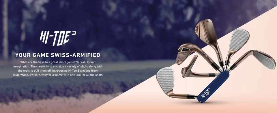 Jeu De Cales TaylorMade Hi-Toe 3 Cuivre 54° & 58° Pour Gaucher - Manche
