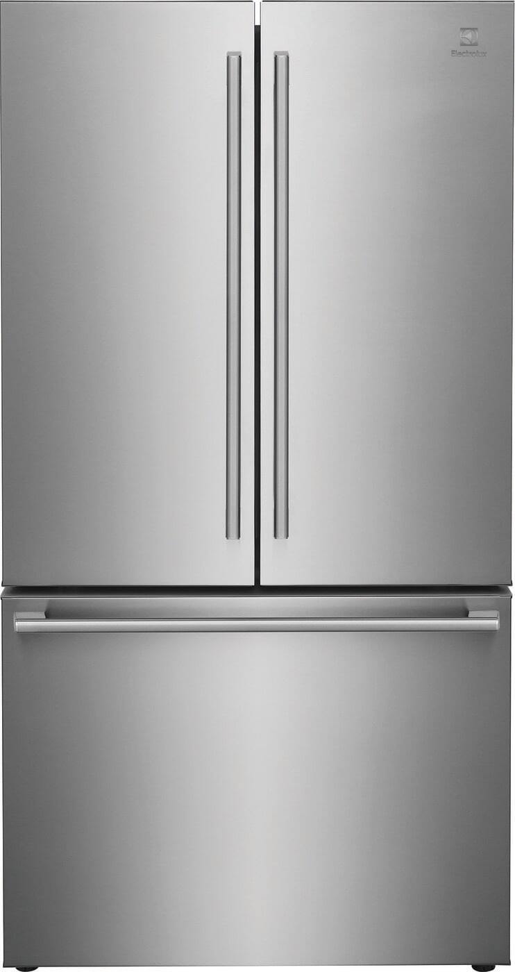 Premium 7.1 Cu. ft. Frost Free Top Freezer Refrigerator in Stainless Steel Look