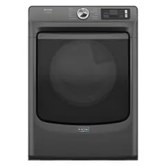 Maytag 27-inch Smart Pet Pro Front Load Gas Dryer in Volcano Black