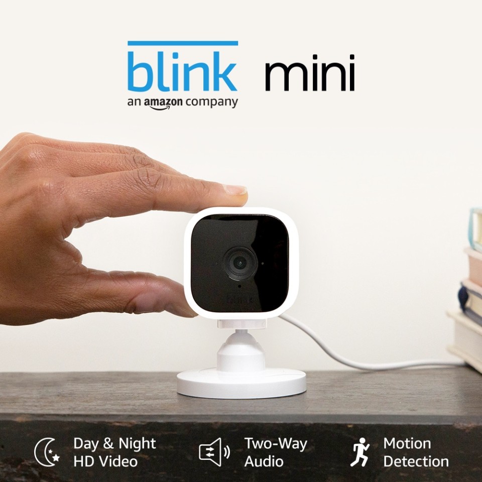 Shop Blink Mini Plug-in Indoor Smart Security Camera System, 2