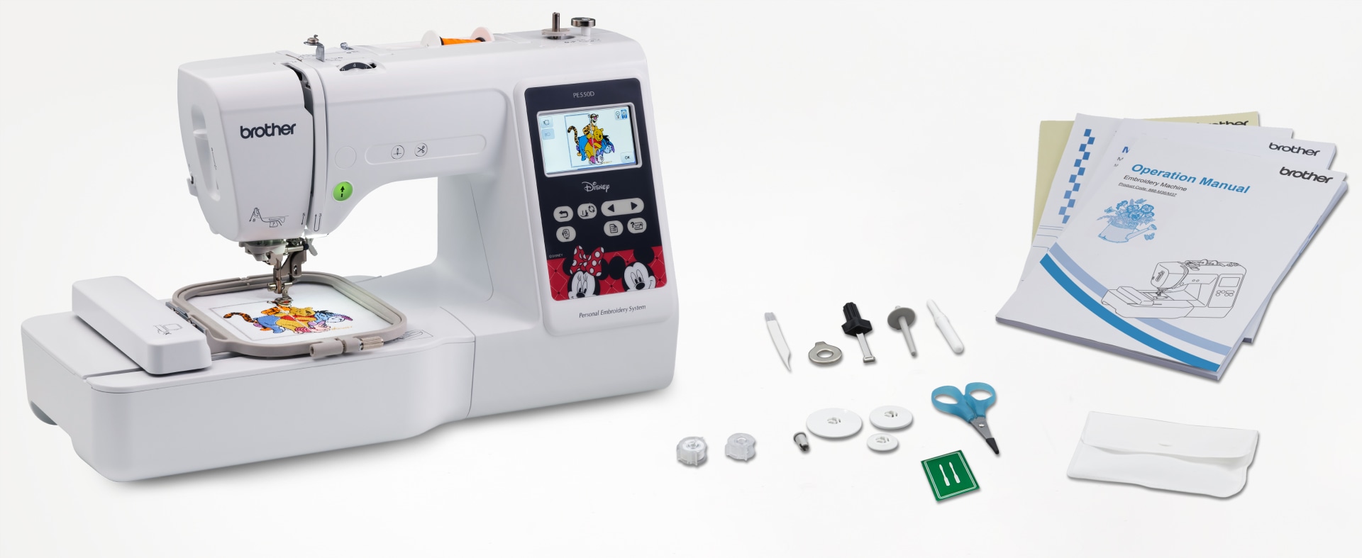 Disney Brother Embroidery Sewing Machine Computerized Touch Screen PE-780D