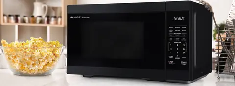 1.1 cu. ft. Black Countertop Microwave Oven (SMC1161HB) | SHARP
