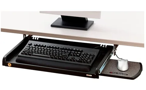 3M™ Under-Desk Keyboard Drawer, Three Height Settings, Gel Wrist