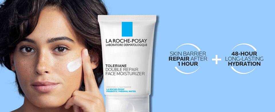 thumbnail video image 2 of La Roche-Posay Toleriane Double Repair Moisturizer, 3.38 fl oz, 2 of 11