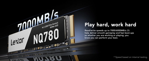 Lexar NQ780 2TB 3D NAND Flash PCIe Gen 4 x4 NVMe M.2 2280 Internal