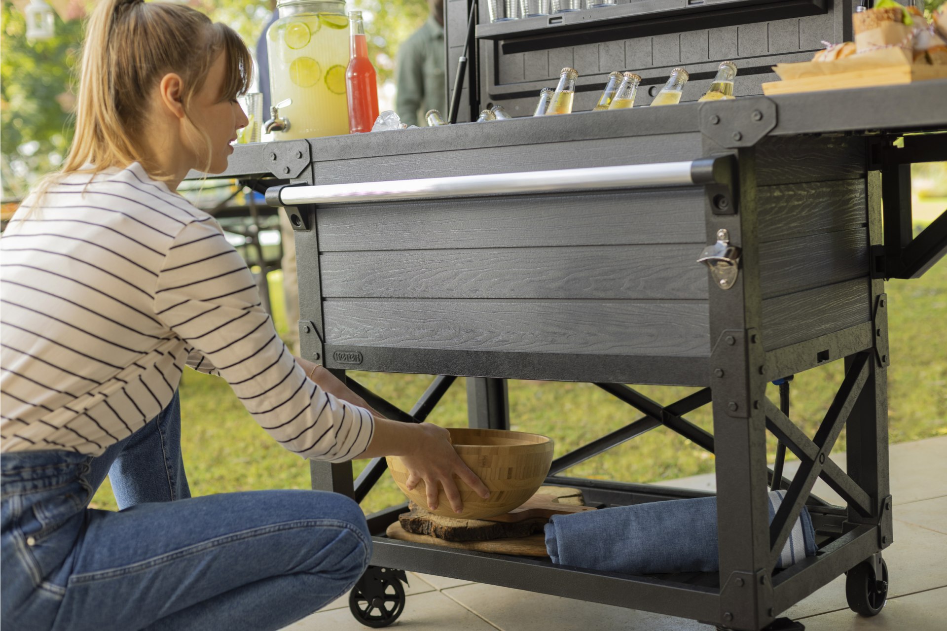 Keter Patio Cooler & Beverage Cart Homesmartcamera