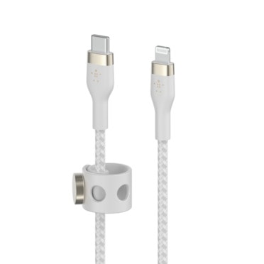 Belkin BOOST↑Charge Pro Flex USB-C Cable with Lightning Connector (3m) -  White - Apple